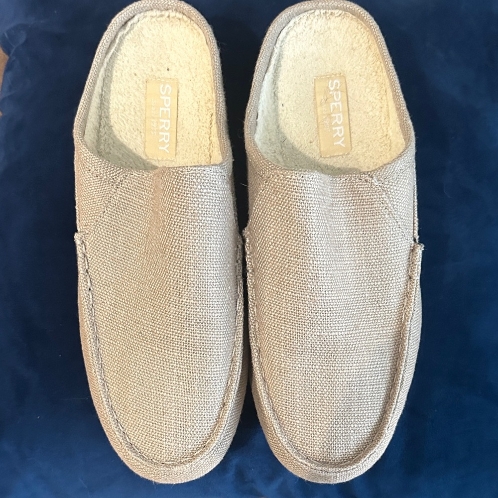Sperry Men's Beige Slip-On Loafers